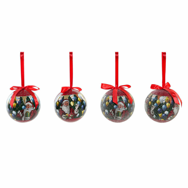 Julekugler DKD Home Decor Julemanden PVC (7 pcs) (7.5 x 7.5 x 12 cm)