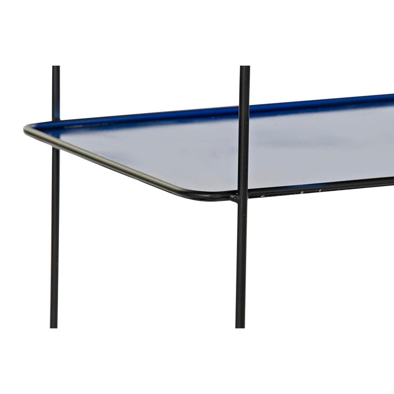 Sæt med møbler DKD Home Decor Blå Sort 70 x 27 x 45 cm 40 x 27 x 45 cm 80 x 27 x 65 cm 80 x 27,5 x 65 cm