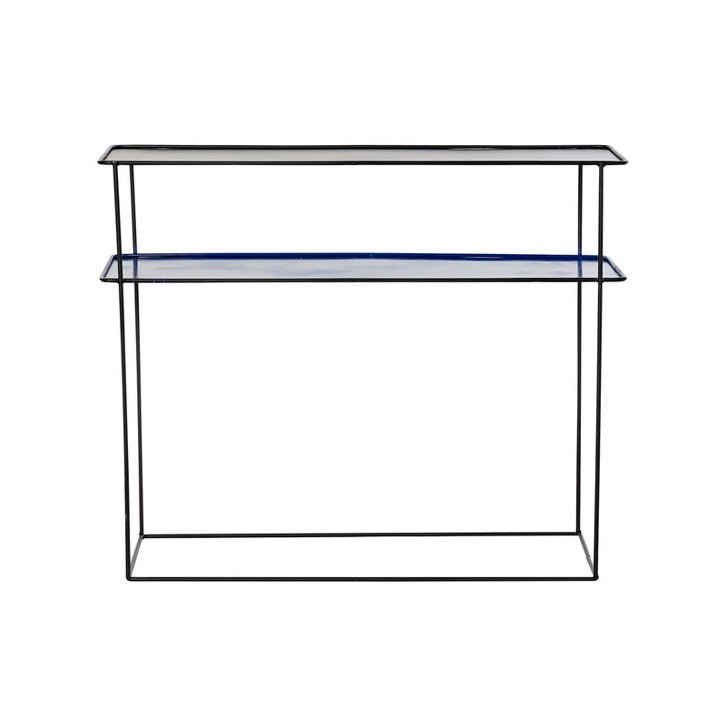 Sæt med møbler DKD Home Decor Blå Sort 70 x 27 x 45 cm 40 x 27 x 45 cm 80 x 27 x 65 cm 80 x 27,5 x 65 cm