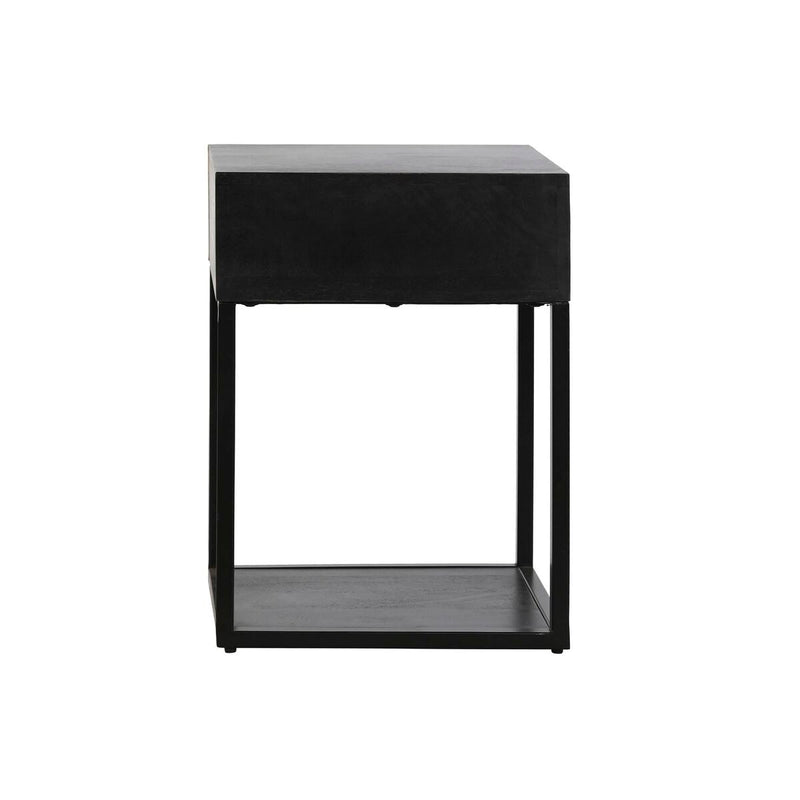 Natbord DKD Home Decor Gylden 35 x 40 x 55 cm Sort Metal Træ