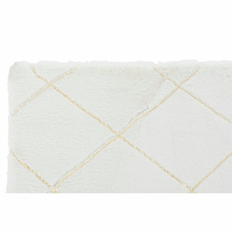 Tæppe DKD Home Decor Hvid Moderne (120 x 180 x 2,2 cm)