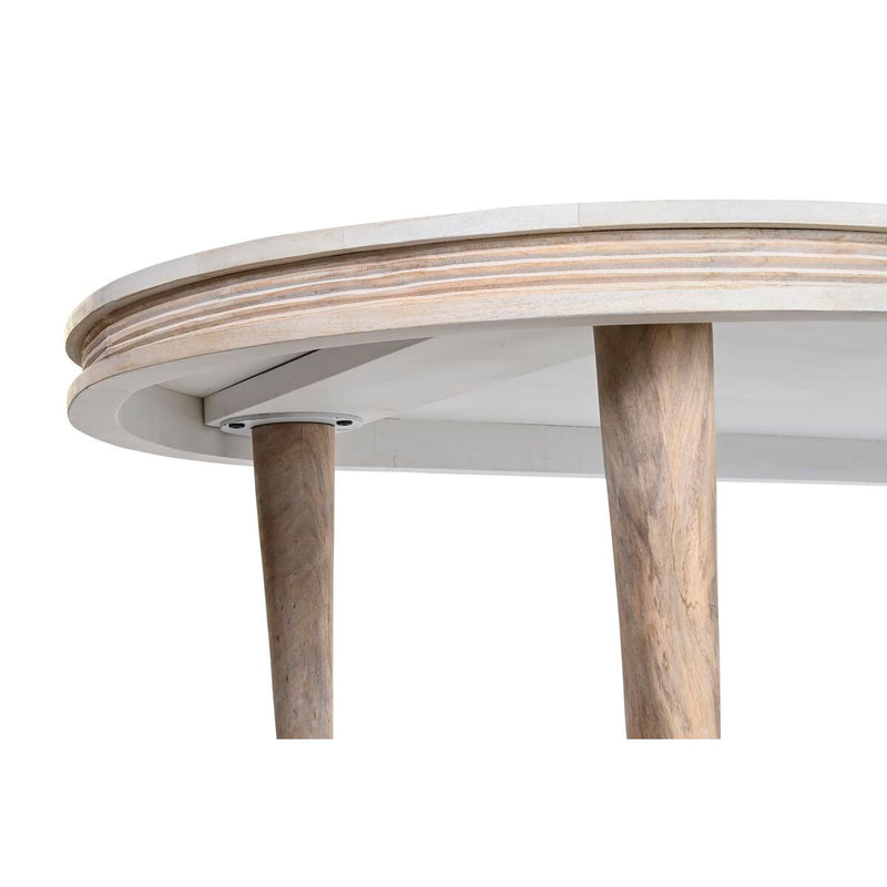 Spisebord DKD Home Decor Hvid Gylden Kobber Mangotræ 180 x 90 x 76 cm