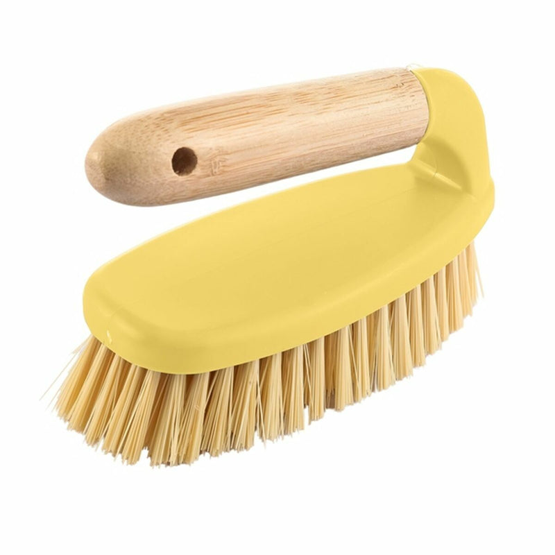 Rensebørste DKD Home Decor Natur Bambus PE