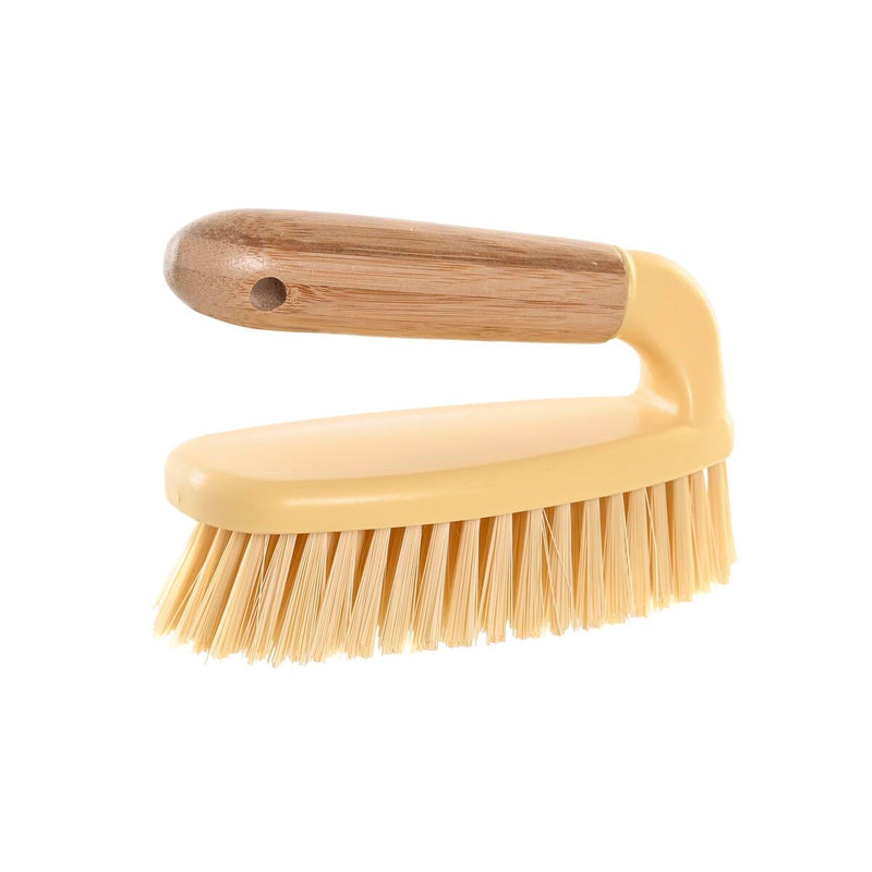 Rensebørste DKD Home Decor Natur Bambus PE