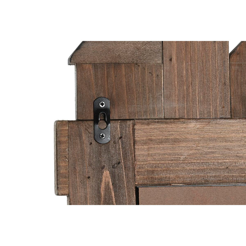 Vægspejl DKD Home Decor Brun Ældet overflade 40 x 9 x 68 cm