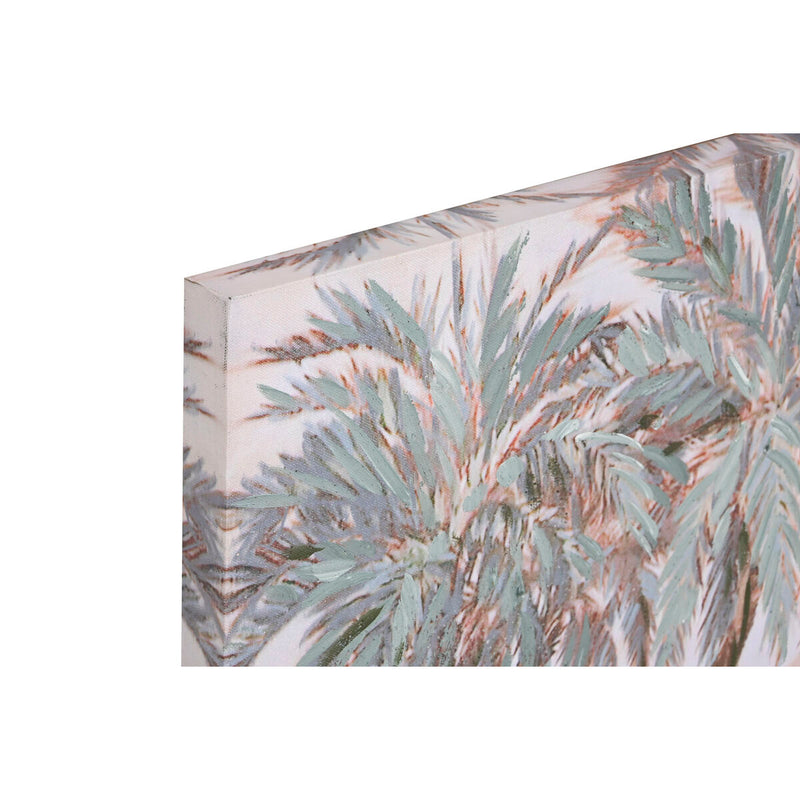 Lærred Home ESPRIT Lærred Træ MDF 120 x 3 x 60 cm Strand