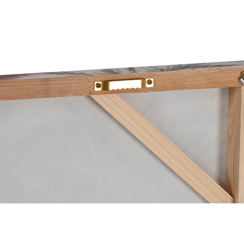 Lærred Home ESPRIT Lærred Træ MDF 120 x 3 x 60 cm Strand