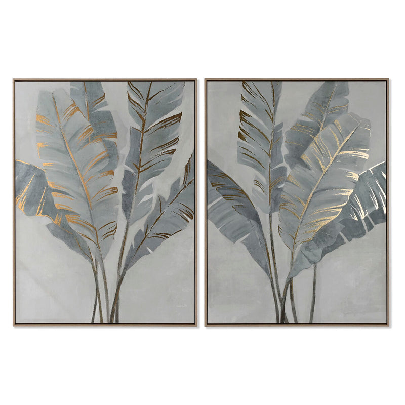 Lærred Home ESPRIT polystyren Lærred 90 x 4 x 120 cm