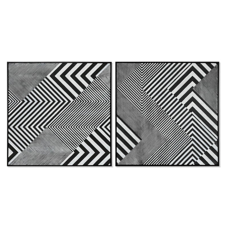 Lærred Home ESPRIT polystyren Lærred 100 x 4 x 100 cm