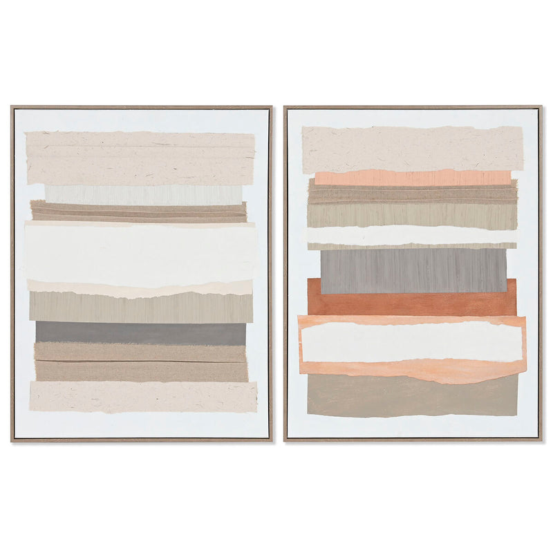 Lærred Home ESPRIT Fyrretræ Lærred 62 x 4,5 x 82 cm 62,3 x 4,5 x 82,3 cm