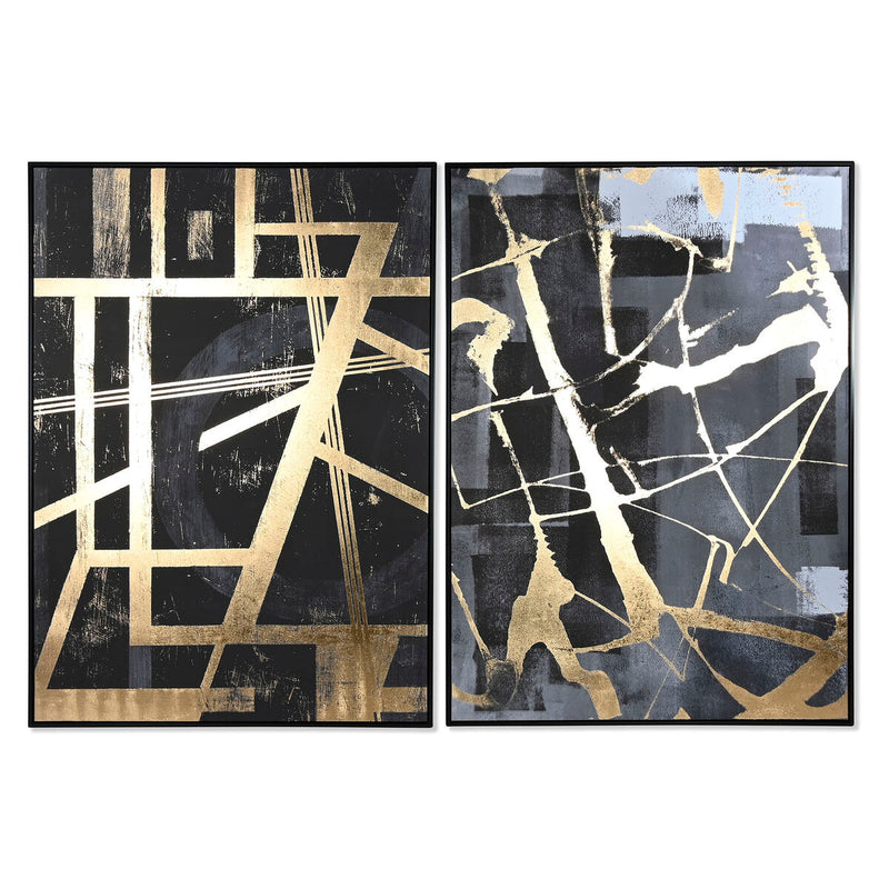 Lærred Home ESPRIT polystyren Lærred 103 x 4,5 x 143 cm