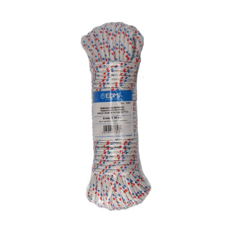 Flettet reb EDM 87847 Tricolour Nylon 25 m