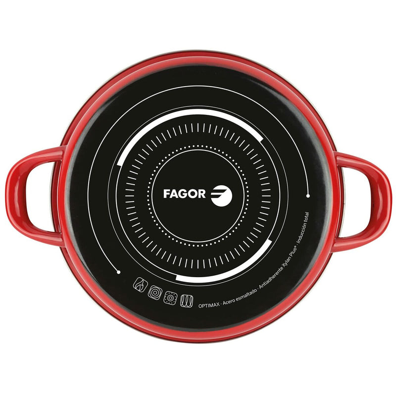 Gryde Fagor Optimax Rød Ø 20 x 10 cm