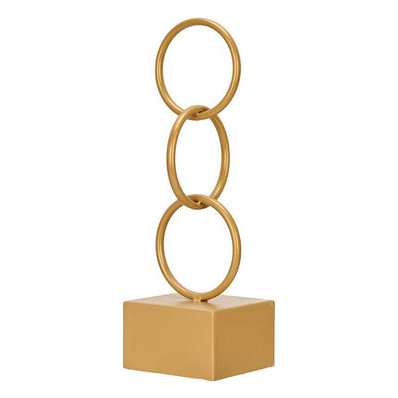 Dekorativ figur Gift Decor Gylden Ringe 12,5 x 40,5 x 12,5 cm