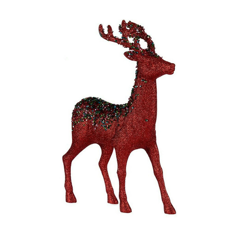 Julerensdyr Krist+ Blå Rød Fuchsia Rensdyr 15 x 45 x 30 cm