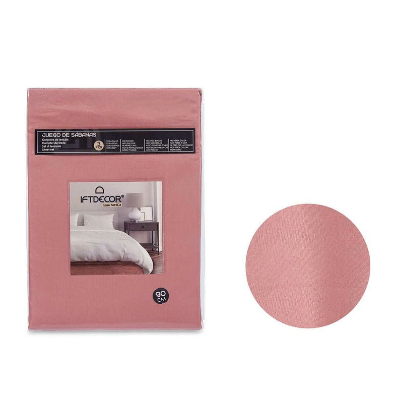 Sengetøj sæt Gift Decor Rød Pink Seng 90 3 Dele