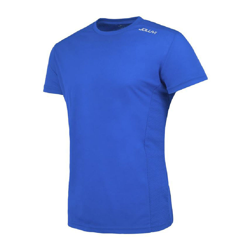 Kortærmet T-shirt til Mænd Joluvi Trainning Blå Mænd