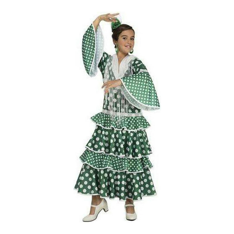 Kostume til børn My Other Me Giralda Grøn Flamenco danser