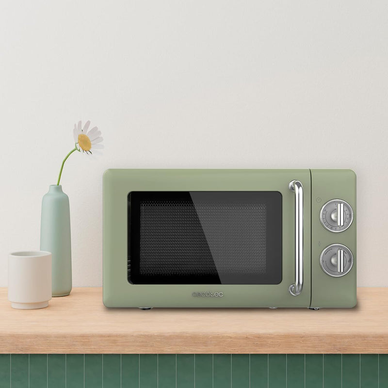 Mikrobølgeovnen Cecotec PROCLEAN 3010 RETRO Grøn 700 W 20 L (Refurbished A)
