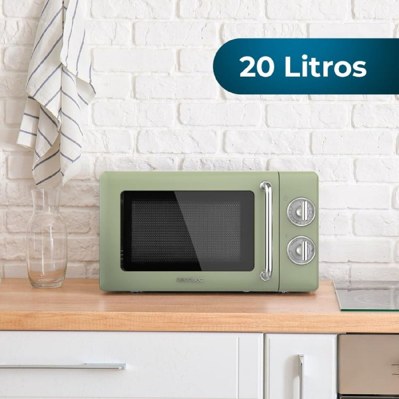 Mikrobølgeovnen Cecotec PROCLEAN 3010 RETRO Grøn 700 W 20 L (Refurbished A)