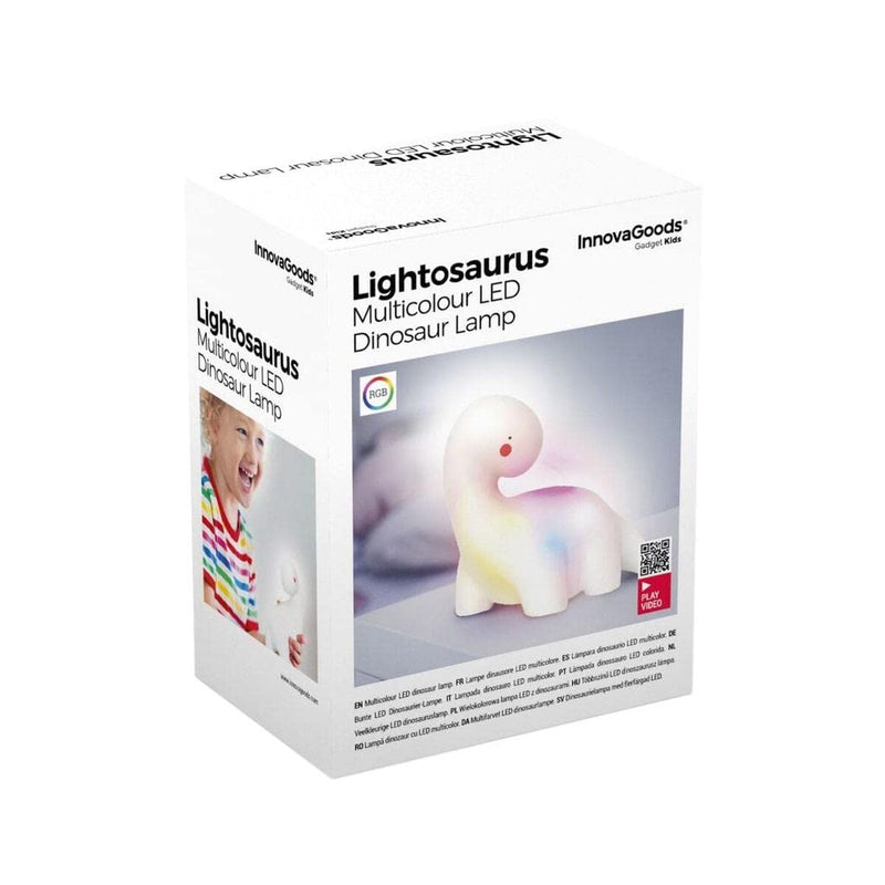 Dinosaur multifarvet LED-lampe InnovaGoods Hvid Lim (Refurbished A)