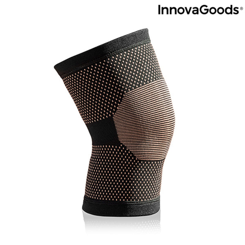 Knæbeskyttere med kobbertråd og trækul af bambus Kneecare InnovaGoods