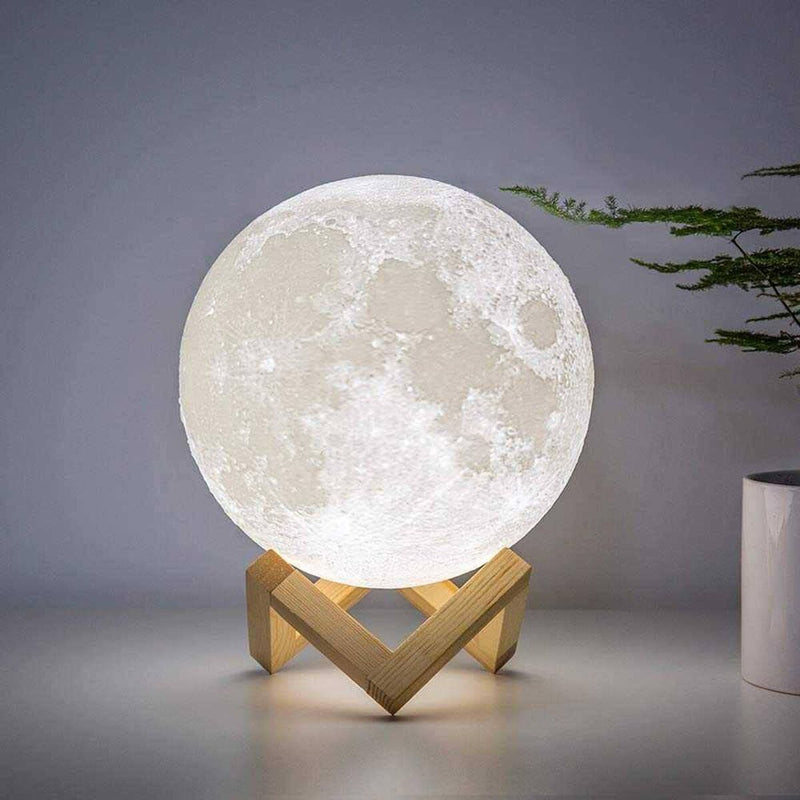 Genopladelige LED-Lampe Måne InnovaGoods Moondy Hvid 1,5 W 3,7 V (1 enheder) (Refurbished B)