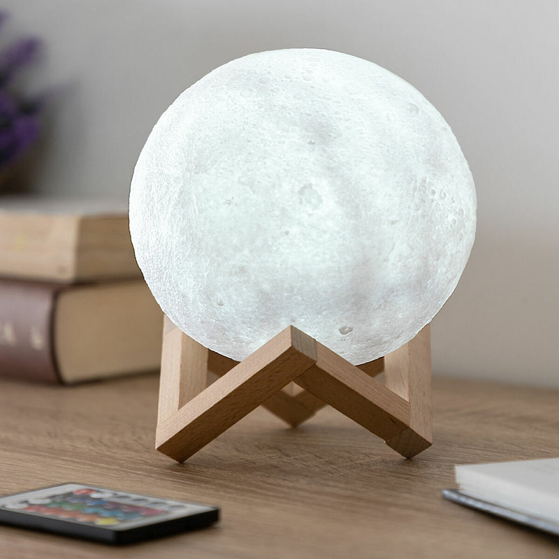 Genopladelige LED-Lampe Måne InnovaGoods Moondy Hvid 1,5 W 3,7 V (1 enheder) (Refurbished B)