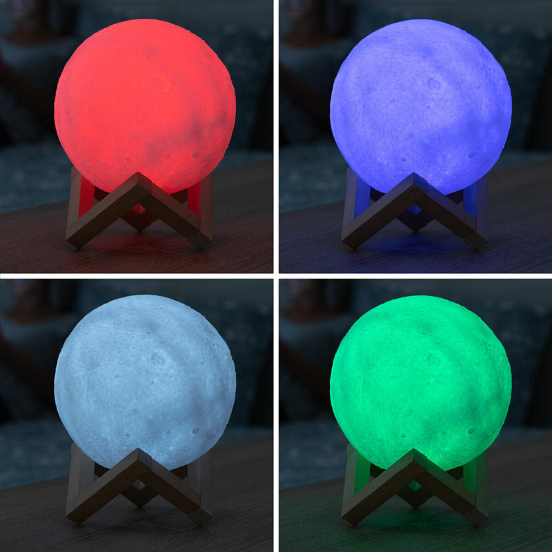 Genopladelige LED-Lampe Måne InnovaGoods Moondy Hvid 1,5 W 3,7 V (1 enheder) (Refurbished B)