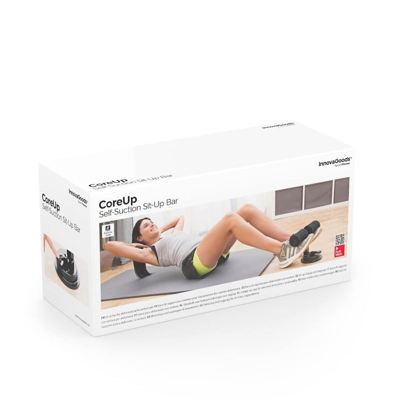 Holdestang til mavearmbøjninger med sugekop og træningsguide InnovaGoods Core up (Refurbished B)