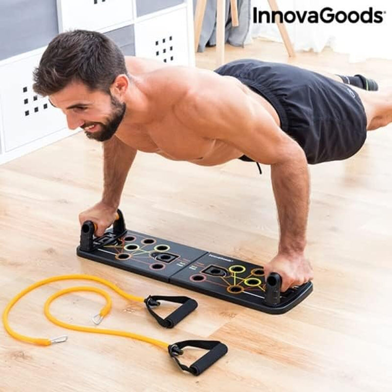 Push-Up Push-Up Bræt med modstandsbånd og øvelsesvejledning Pulsher InnovaGoods Pulsher (Refurbished B)
