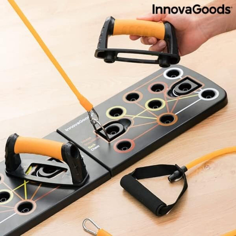 Push-Up Push-Up Bræt med modstandsbånd og øvelsesvejledning Pulsher InnovaGoods Pulsher (Refurbished B)
