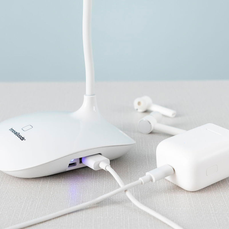 Genopladelig touch følsom LED-bordlampe InnovaGoods Lum2Go Hvid 3,7 V (Refurbished A)