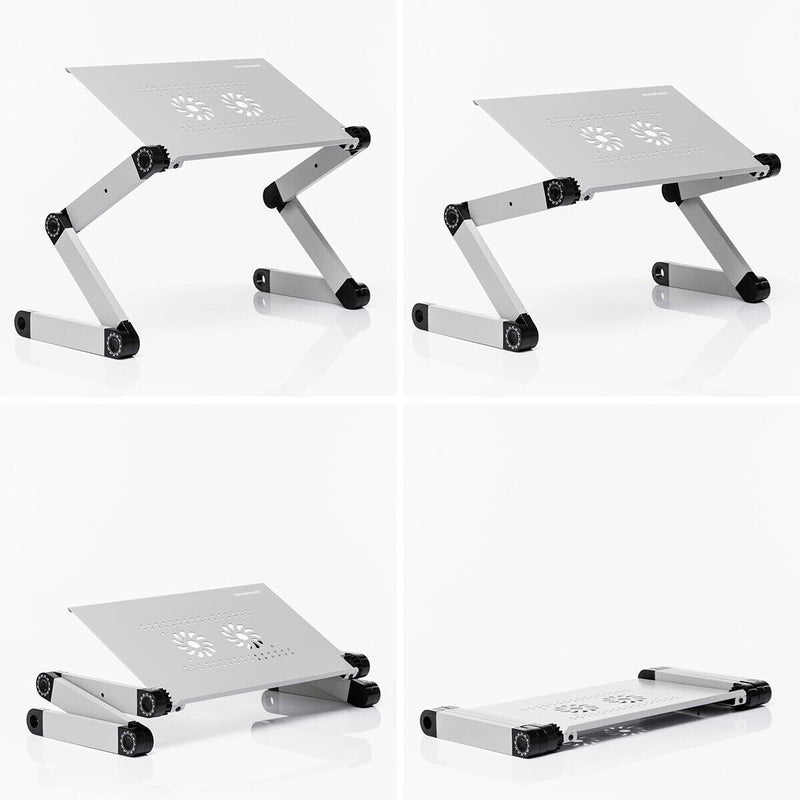 Justerbart bord med flere positioner til bærbar computer Iceberg V0103206 Aluminium (Refurbished A)