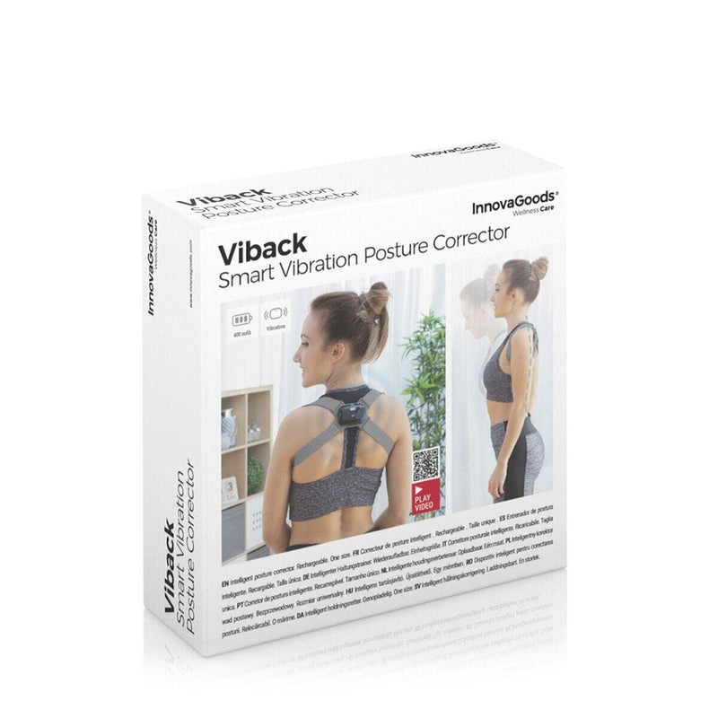 Intelligent genopladelig holdningskorrigerende træner med vibrationer Viback InnovaGoods V0103254 (Refurbished B)