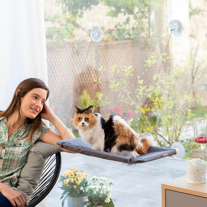 Hængende kat hængekøje Catlax InnovaGoods V0103474 Hvid Grå (Refurbished A)