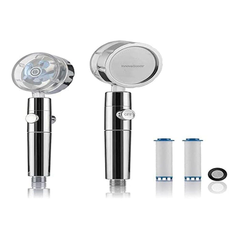 Eco-bruser med trykpropel og rensende filter Heliwer InnovaGoods Rustfrit stål (Refurbished A)