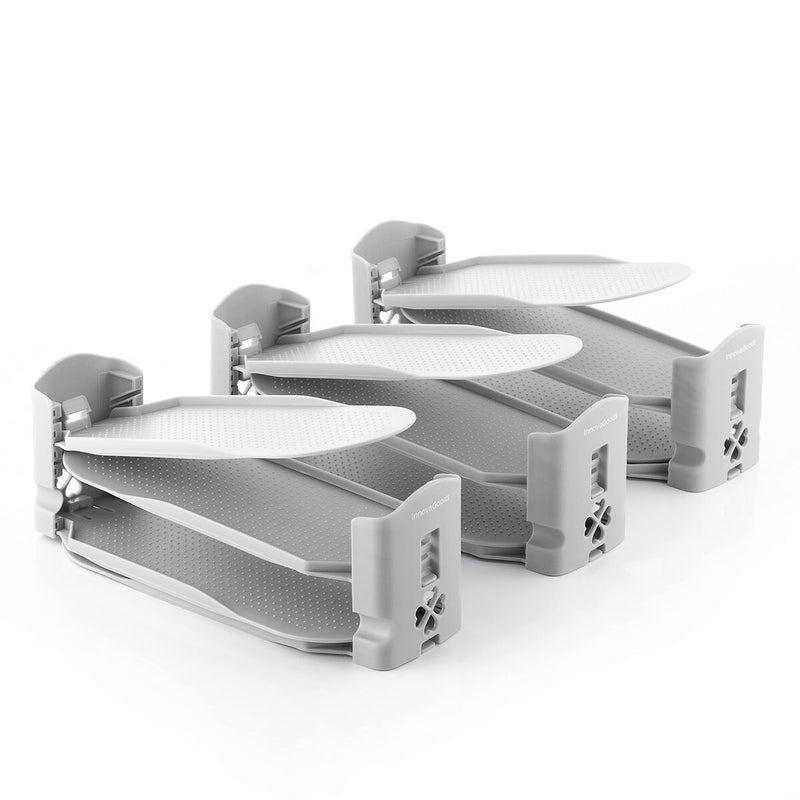 Justerbar Sko Organizer InnovaGoods Grå Plastik 6 enheder (Refurbished A)