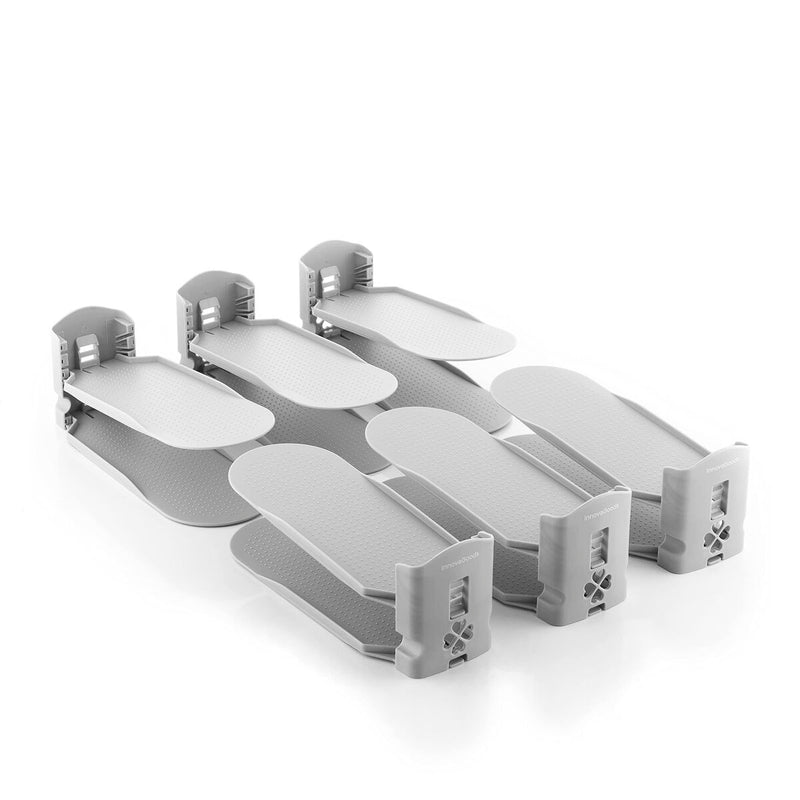 Justerbar Sko Organizer InnovaGoods Grå Plastik 6 enheder (Refurbished B)