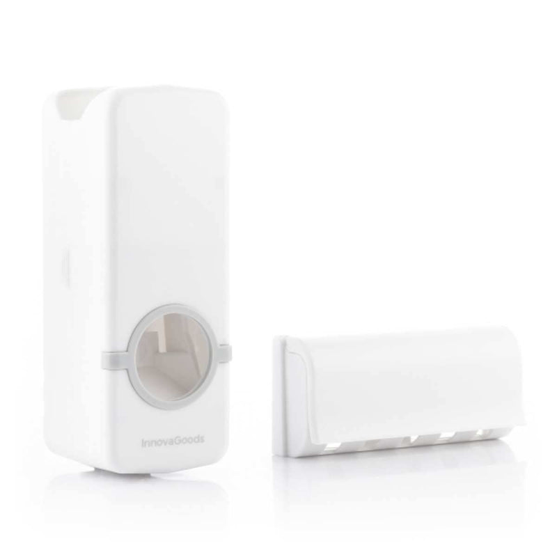 Tandpastadispenser med Tandbørsteholder InnovaGoods Hvid Plastik (2 enheder) (Refurbished C)