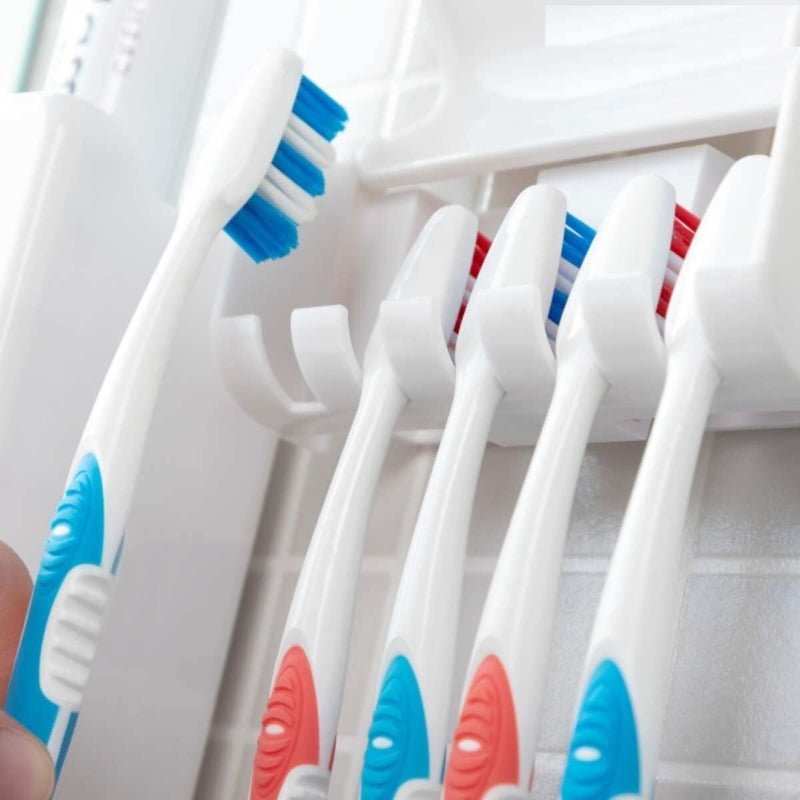 Tandpastadispenser med Tandbørsteholder InnovaGoods Hvid Plastik (2 enheder) (Refurbished C)