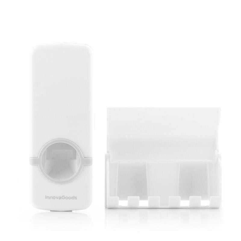 Tandpastadispenser med Tandbørsteholder InnovaGoods Hvid Plastik (2 enheder) (Refurbished C)