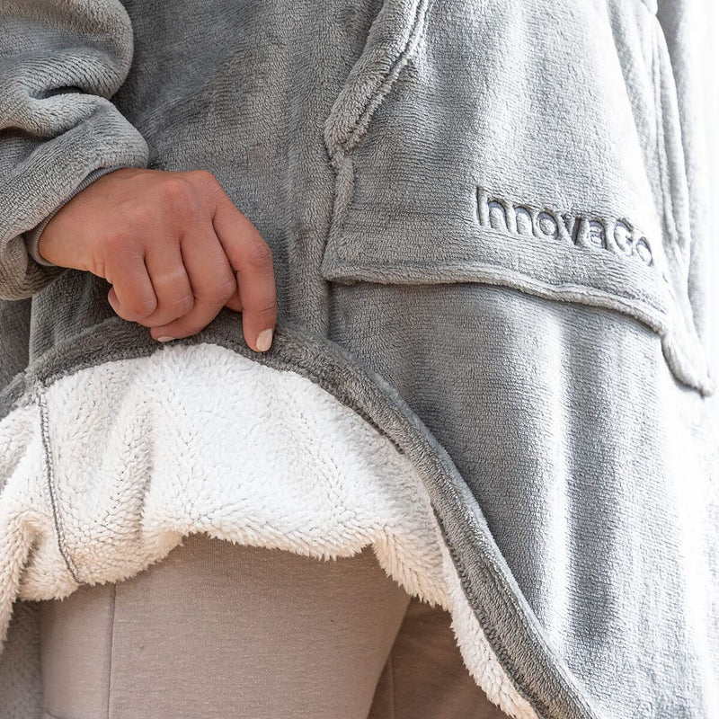 Oversized tæppe med fleecefor og ærmer InnovaGoods Swug (Refurbished B)