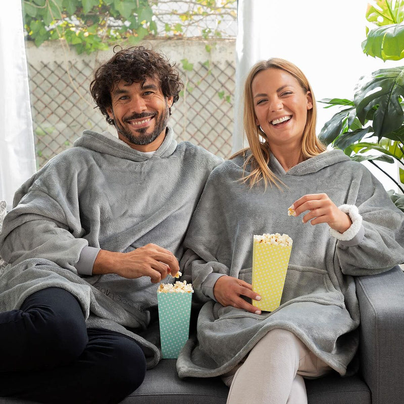 Oversized tæppe med fleecefor og ærmer InnovaGoods Swug (Refurbished B)