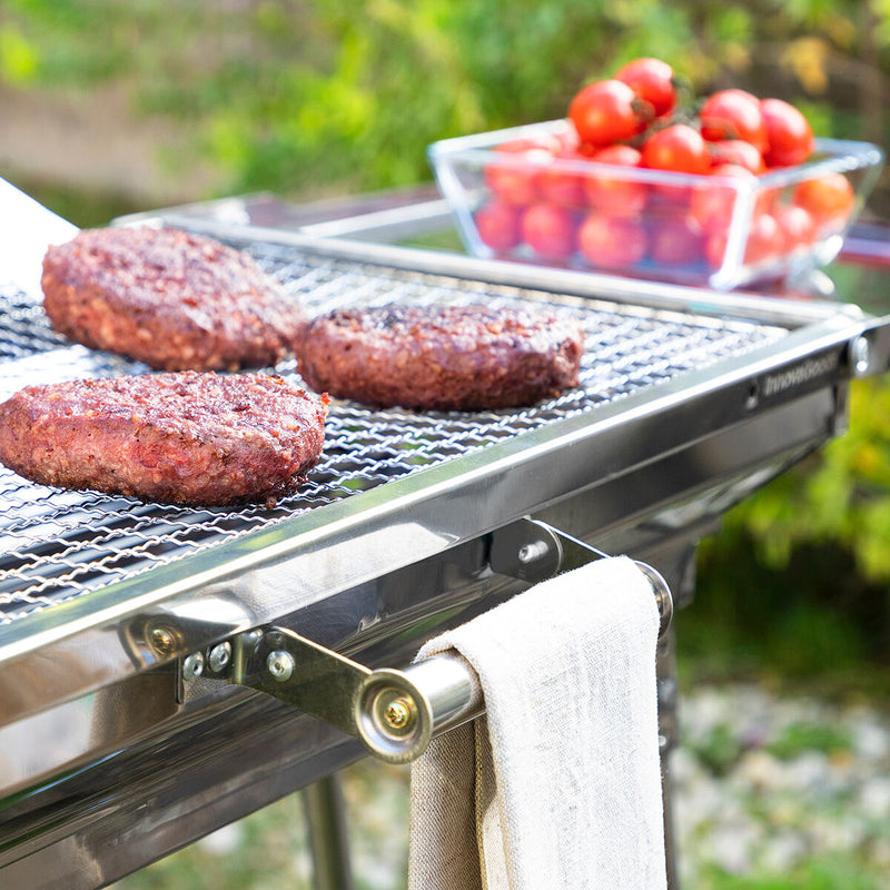 Sammenklappelig trækulsgrill af rustfrit stål ExelQ InnovaGoods