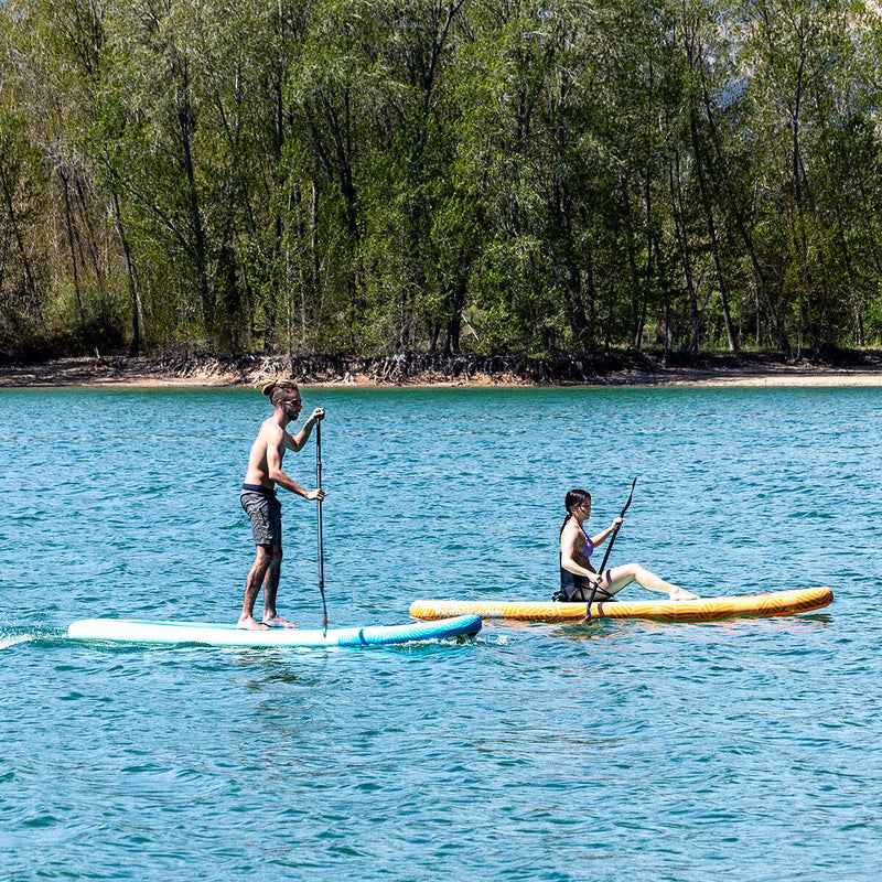 2 i 1 Oppusteligt Paddle Surf Board med sæde og tilbehør InnovaGoods Orange 10'5" 320 cm (Refurbished B)
