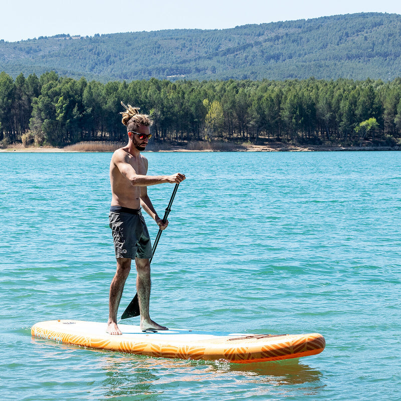 2 i 1 Oppusteligt Paddle Surf Board med sæde og tilbehør InnovaGoods Orange 10'5" 320 cm (Refurbished B)