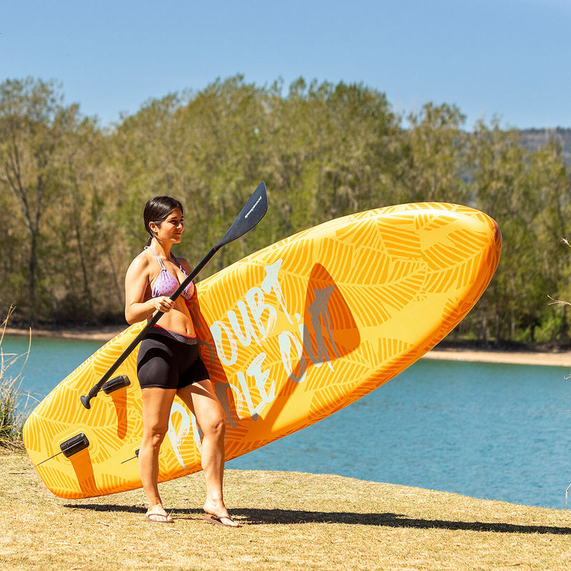 2 i 1 Oppusteligt Paddle Surf Board med sæde og tilbehør InnovaGoods Orange 10'5" 320 cm (Refurbished B)