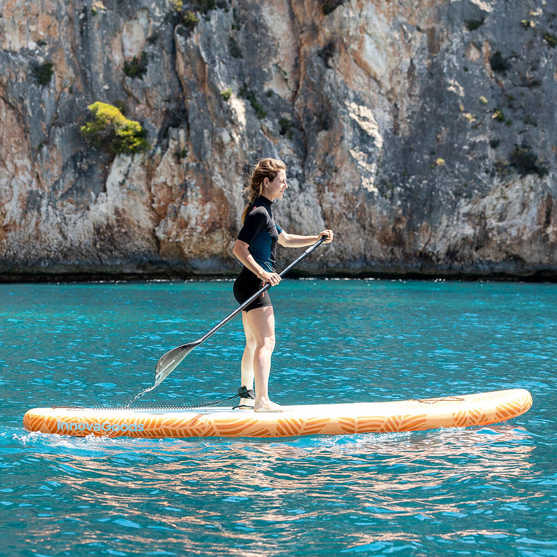 2 i 1 Oppusteligt Paddle Surf Board med sæde og tilbehør InnovaGoods Orange 10'5" 320 cm (Refurbished B)