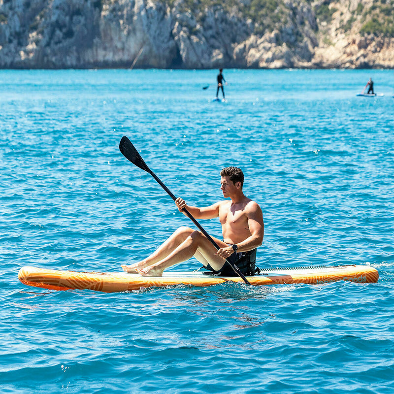 2 i 1 Oppusteligt Paddle Surf Board med sæde og tilbehør InnovaGoods Orange 10'5" 320 cm (Refurbished B)
